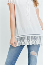 Load image into Gallery viewer, White Lace Top