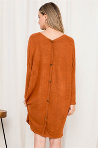 Rust Sweater Dress
