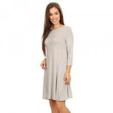 Load image into Gallery viewer, Kate-Knit Swing Dress with Pockets