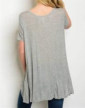 Load image into Gallery viewer, Gray Jersey Knit Tee
