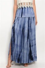 Load image into Gallery viewer, Navy Tie Dye Skirt