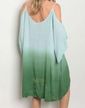 Load image into Gallery viewer, Mint and Lime Green Tie Dye Dress/Cover Up