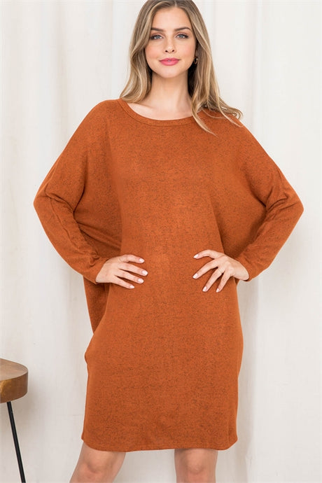 Rust Sweater Dress