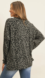 Leopard V-neck Sweater
