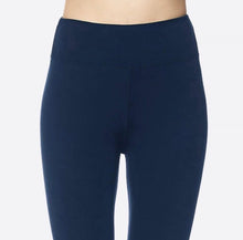 Load image into Gallery viewer, Navy Brushed Yoga Leggings