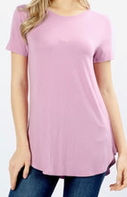 Load image into Gallery viewer, Short Sleeve Round neck T-Shirt in Mauve